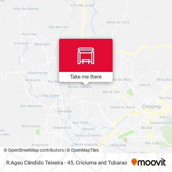 R.Ageu Cândido Teixeira - 45 map