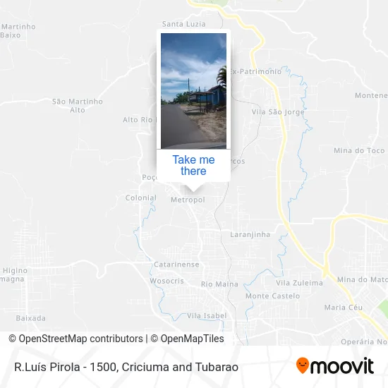 R.Luís Pirola - 1500 map