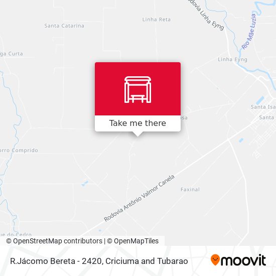 R.Jácomo Bereta - 2420 map