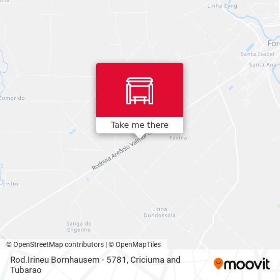 Rod.Irineu Bornhausem - 5781 map