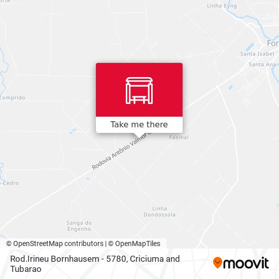Rod.Irineu Bornhausem - 5780 map