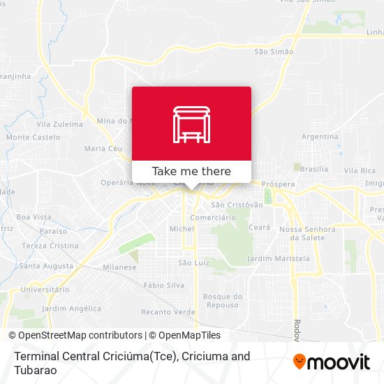 Terminal Central Criciúma(Tce) map