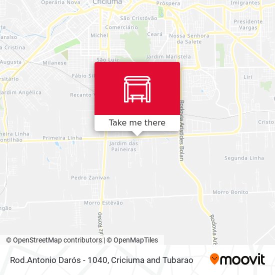 Rod.Antonio Darós - 1040 map