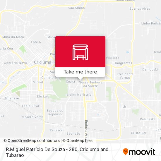 R.Miguel Patrício De Souza - 280 map
