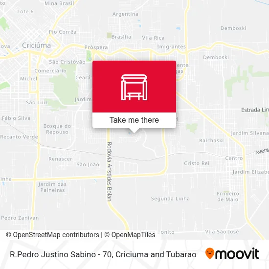 R.Pedro Justino Sabino - 70 map