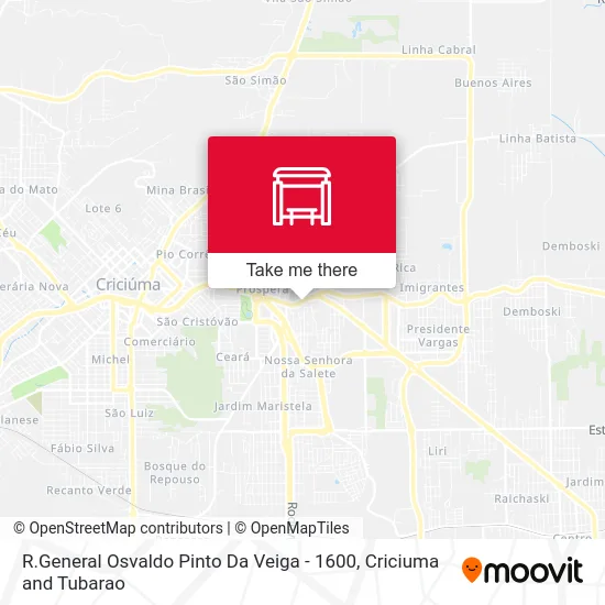 R.General Osvaldo Pinto Da Veiga - 1600 map