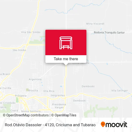 Rod.Otávio Dassoler - 4120 map
