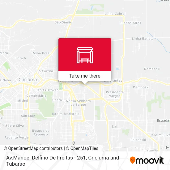 Av.Manoel Delfino De Freitas - 251 map