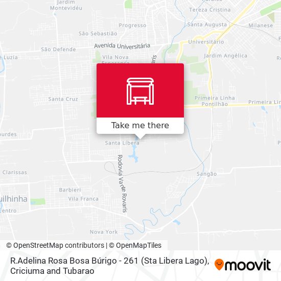 R.Adelina Rosa Bosa Búrigo - 261 (Sta Libera Lago) map