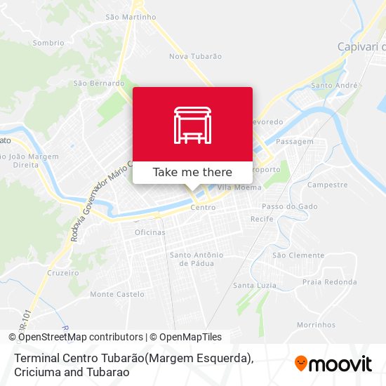 Terminal Centro Tubarão(Margem Esquerda) map