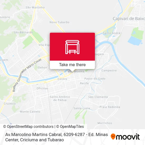 Av.Marcolino Martins Cabral, 6209-6287 - Ed. Minas Center map