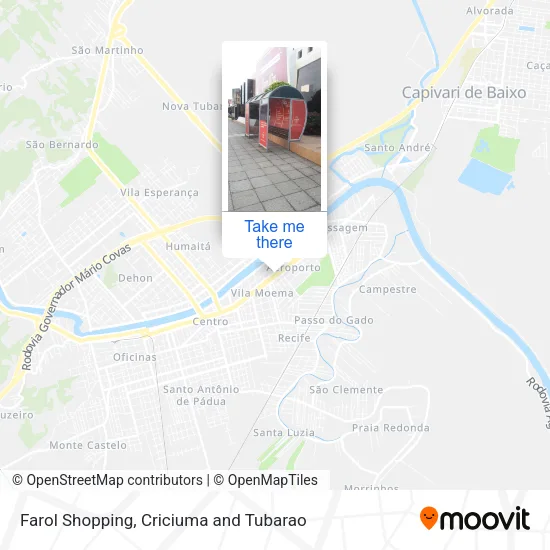 Farol Shopping map