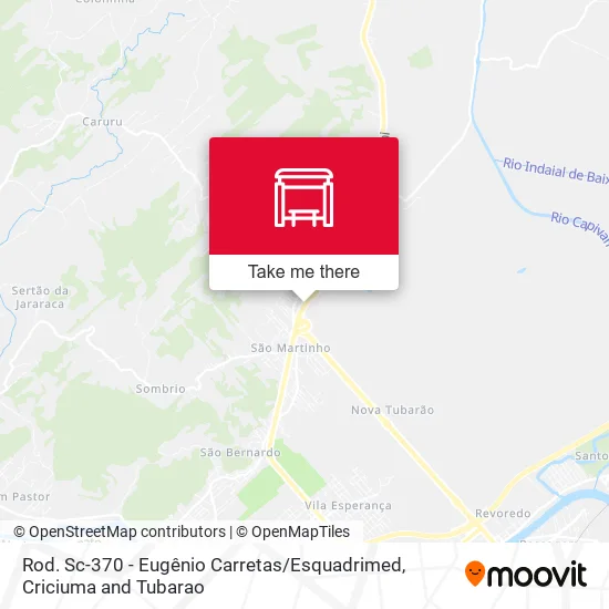 Rod. Sc-370 - Eugênio Carretas / Esquadrimed map