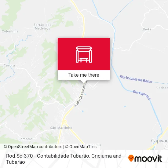 Rod.Sc-370 - Contabilidade Tubarão map