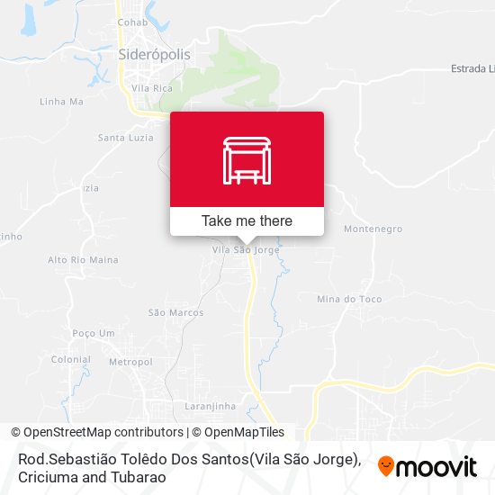 Rod.Sebastião Tolêdo Dos Santos(Vila São Jorge) map