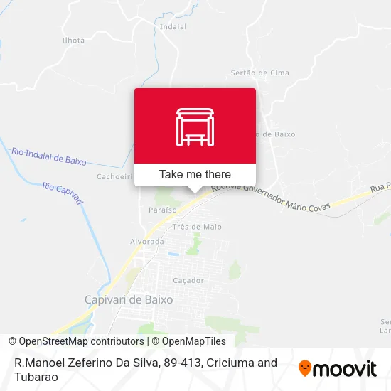 R.Manoel Zeferino Da Silva, 89-413 map