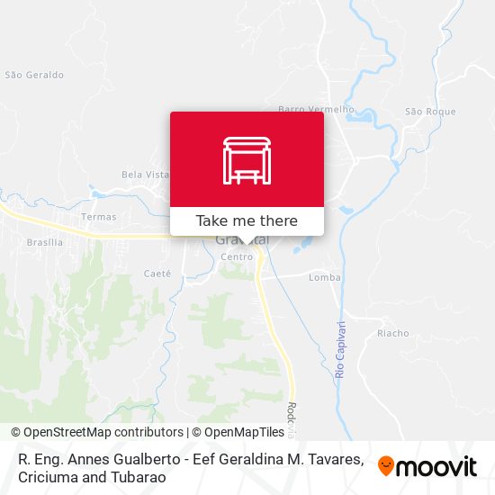 R. Eng. Annes Gualberto - Eef Geraldina M. Tavares map