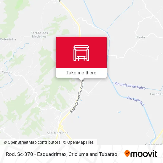 Rod. Sc-370 - Esquadrimax map