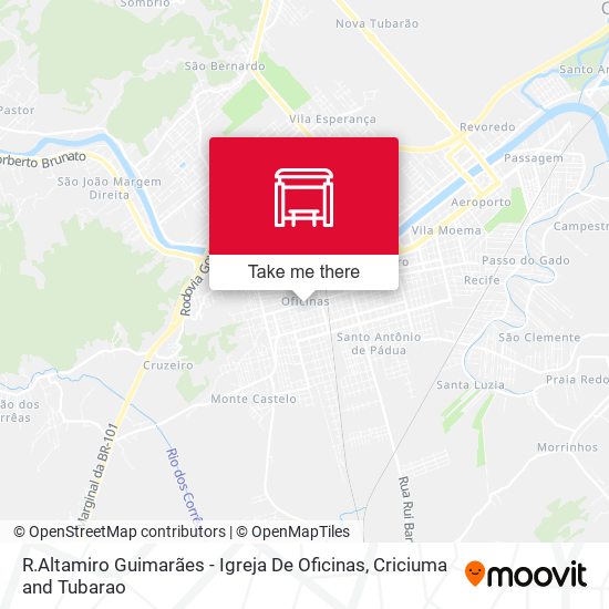 Mapa R.Altamiro Guimarães - Igreja De Oficinas