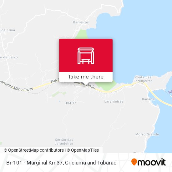 Mapa Br-101 - Marginal Km37