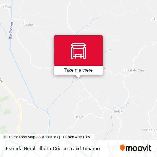 Estrada Geral | Ilhota map