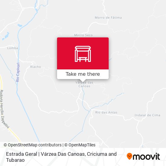 Mapa Estrada Geral | Várzea Das Canoas