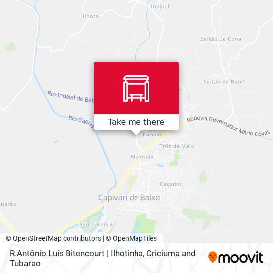 R.Antônio Luís Bitencourt | Ilhotinha map