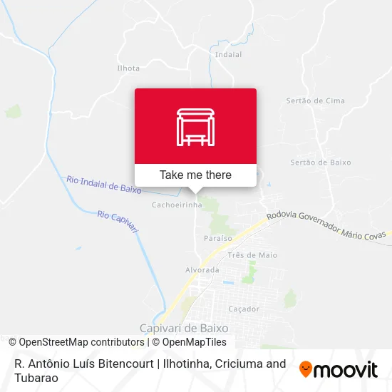 R. Antônio Luís Bitencourt | Ilhotinha map