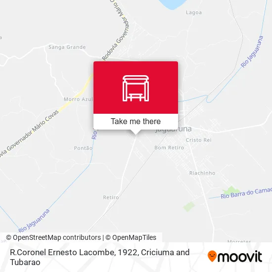 R.Coronel Ernesto Lacombe, 1922 map