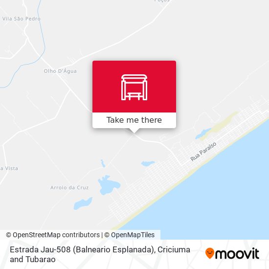Estrada Jau-508 (Balneario Esplanada) map