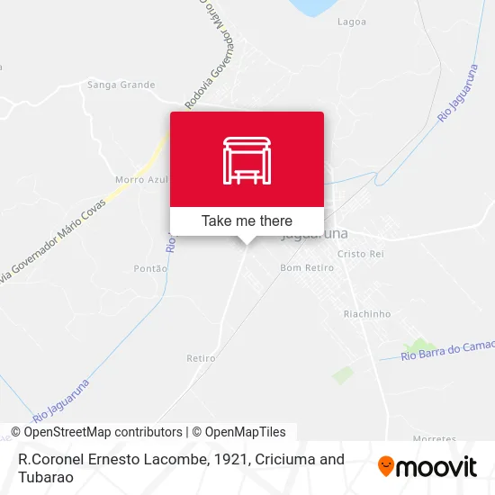 R.Coronel Ernesto Lacombe, 1921 map