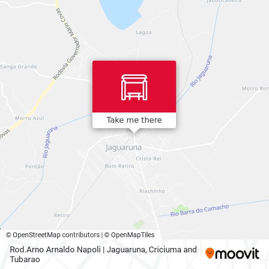 Rod.Arno Arnaldo Napoli | Jaguaruna map