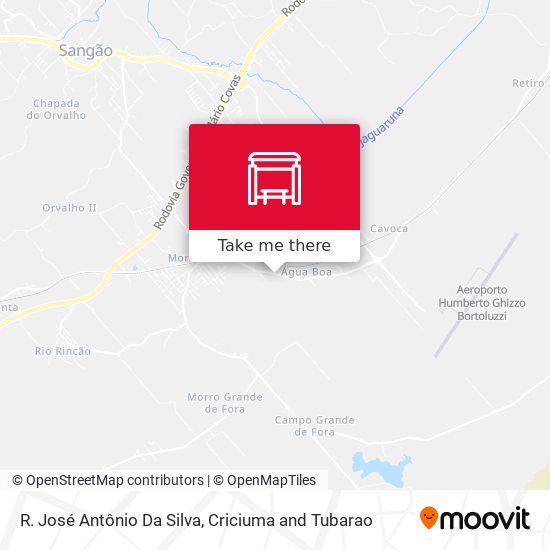 R. José Antônio Da Silva map