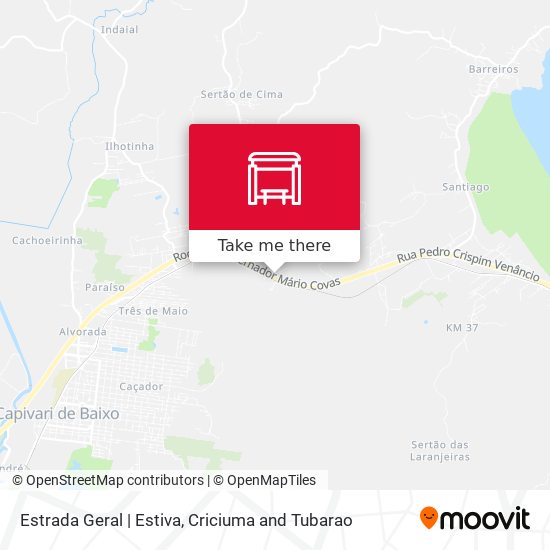 Estrada Geral | Estiva map