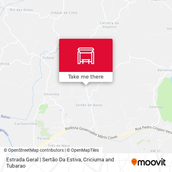 Estrada Geral | Sertão Da Estiva map