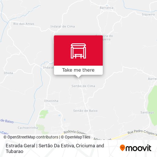 Estrada Geral | Sertão Da Estiva map