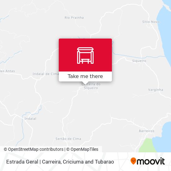 Estrada Geral | Carreira map