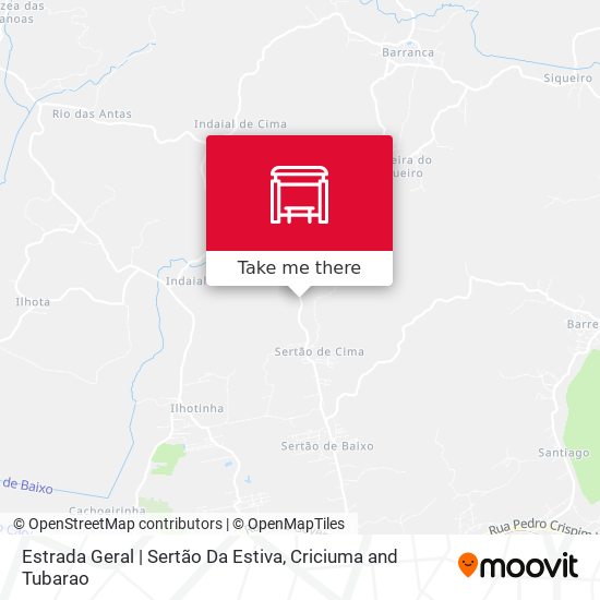 Mapa Estrada Geral | Sertão Da Estiva