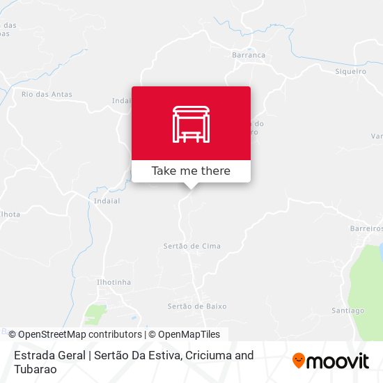Estrada Geral | Sertão Da Estiva map