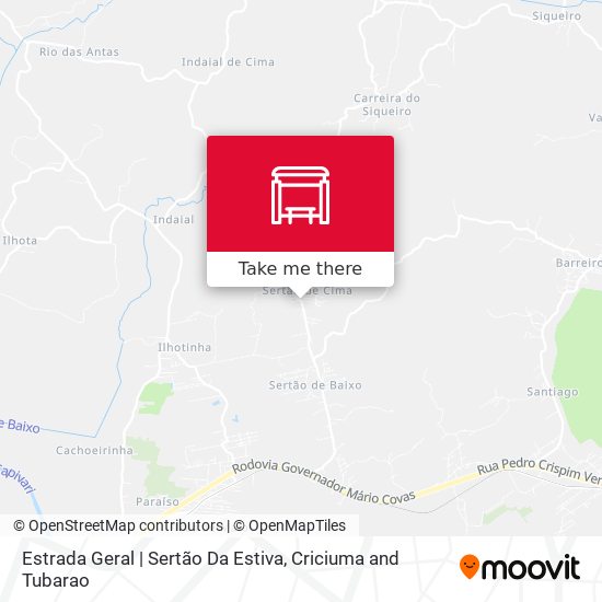 Estrada Geral | Sertão Da Estiva map