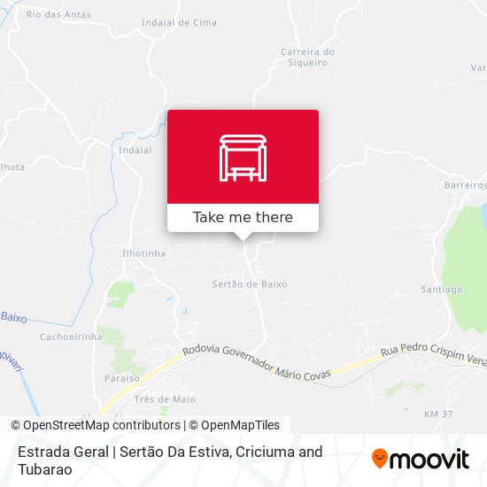 Estrada Geral | Sertão Da Estiva map