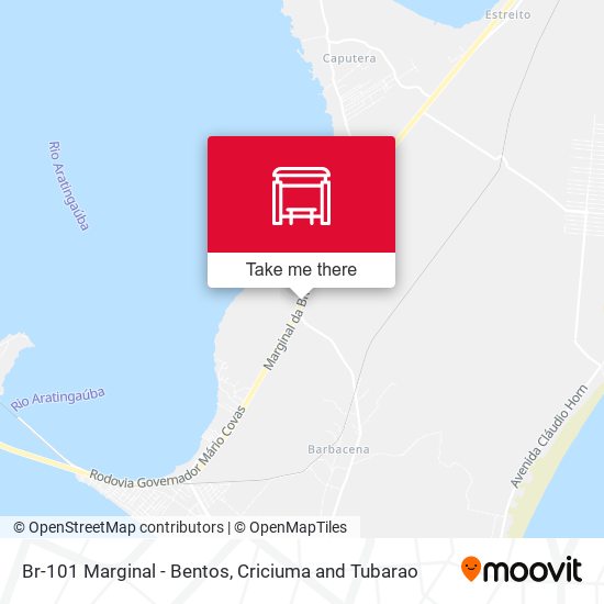 Br-101 Marginal - Bentos map