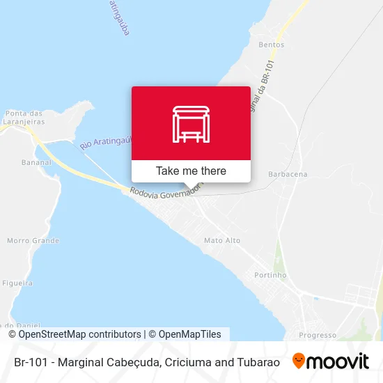 Br-101 - Marginal Cabeçuda map