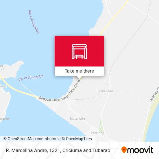 R. Marcelina André, 1321 map