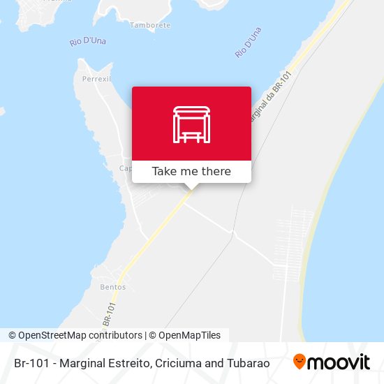 Br-101 - Marginal Estreito map
