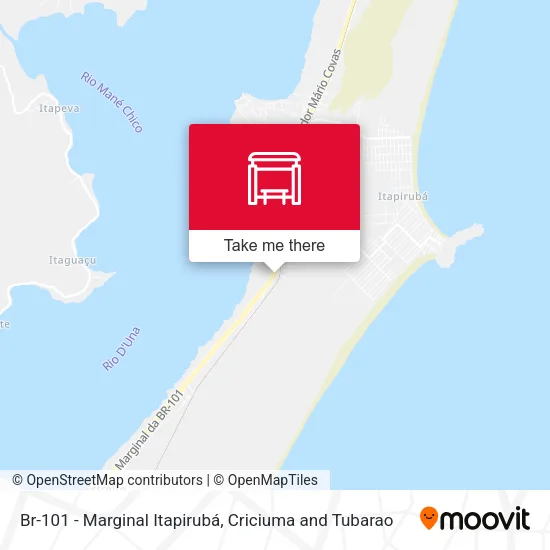 Br-101 - Marginal Itapirubá map
