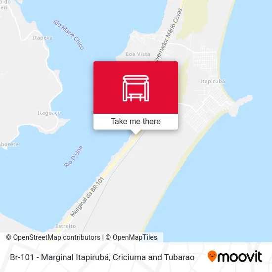 Br-101 - Marginal Itapirubá map