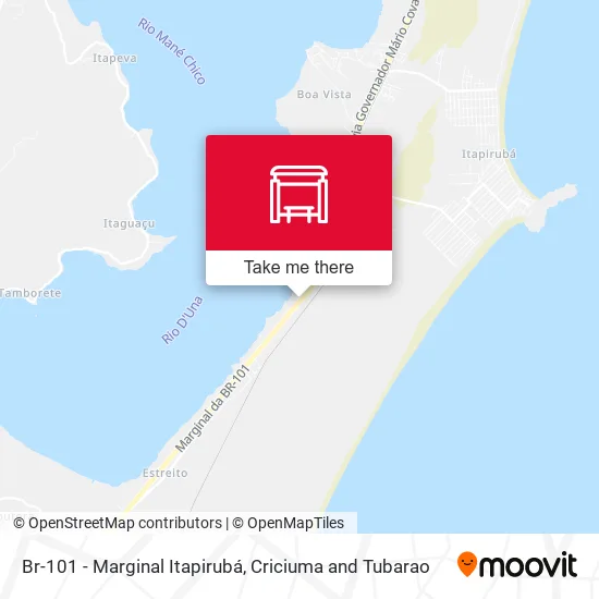 Br-101 - Marginal Itapirubá map