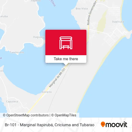 Br-101 - Marginal Itapirubá map