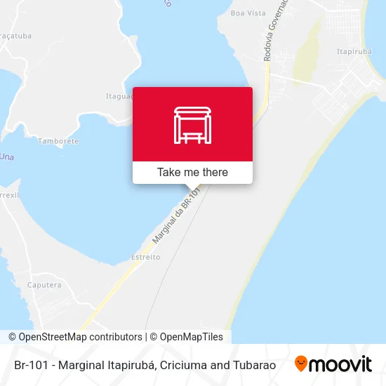 Br-101 - Marginal Itapirubá map